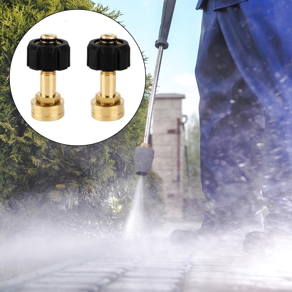 CEORPER Copper 3/4In Female Quick Connect Adapter For Pressure Washer Inlets M22-14mm Hose To Water Guns Coupling With Tape