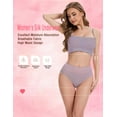 thumbnail image 5 of 4 Pack Tummy Light Control Shapewear Underwear for Women- High Waisted Underwear Butt Lifter Slimming Briefs Sport Breathable Panty for Ladies, 5 of 6