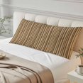thumbnail image 4 of Country Farmhouse Body Pillow Covers 20"x54", Vintage Plants Lines Pattern Brown Soft Brushed Microfiber Breathable Throw Pillow Covers, Pillowcase with Zipper for Couch Sofa Bedroom Living Room, 4 of 9