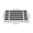 thumbnail image 2 of TFCFL Modern Embedded Standard Linear Slot Diffuser Aluminum Alloy Air Vent Cover Grille White for Ceiling Walls, 2 of 16