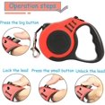 thumbnail image 3 of Cuerda para caminar para perros pequeños y medianos, cuerda de tracción automática retráctil reflectante, correa para perros, cuerda telescópica para caminar, adecuada para perros pequeños y medianos, 3 of 5