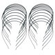 thumbnail image 1 of 20Pzs 3mm Banda de Cabeza En Blanco Banda de Pelo de Metal Lotes DIY Accesorios Negro, 1 of 4