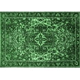 thumbnail image 1 of Ahgly Company Indoor Rectangle Persian Emerald Green Traditional Area Rugs, 8' x 12', 1 of 4