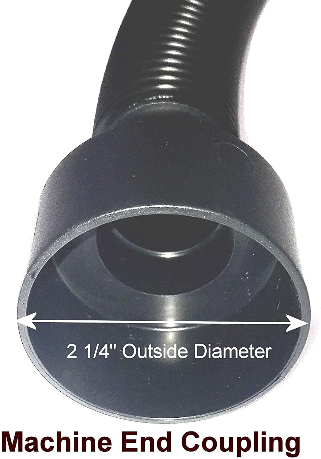 Compatible Replacement for Some Shop Vac and Ridgid Style Vacuum Cleaners Crushproof Commercial Grade Hose with Tool Set. Has 2 1/4" Machine End Coupling and Uses the Standard 1 1/4" Hose At