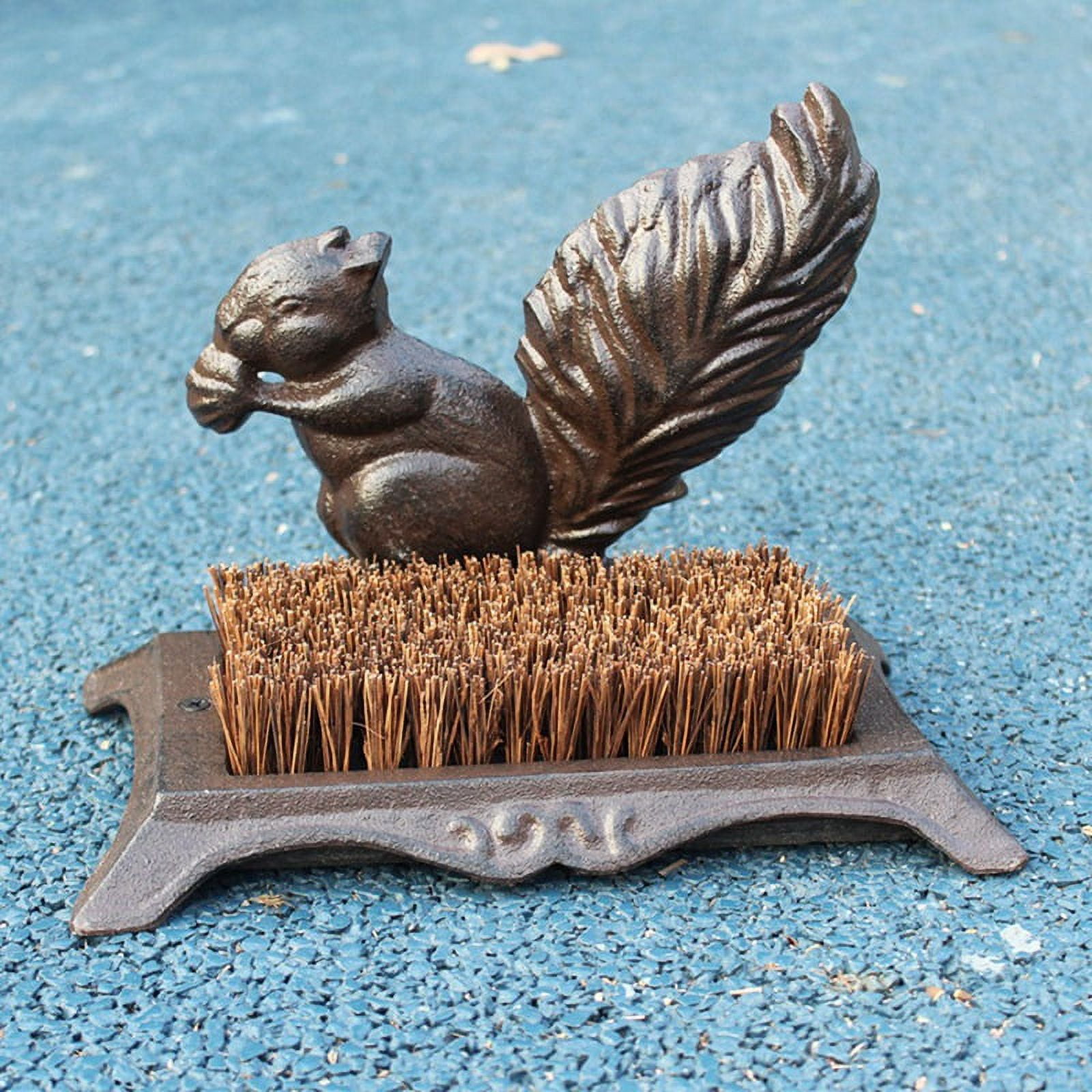 Vintage Outdoor Garden Decor Rough Rustic Figurines Cast Iron Boot Scraper with Brush Heavy Handamde A Walmart