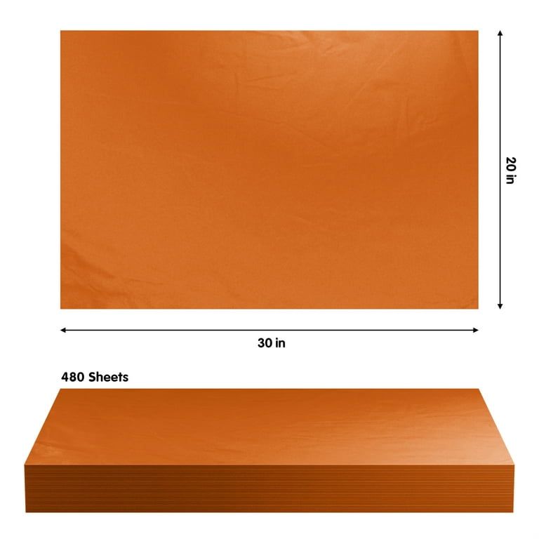 Tissue Paper Sheets - 20 x 30, Orange