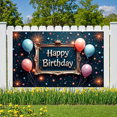 thumbnail image 4 of Gold Frame Happy Birthday Banner Decorative Balloons Party Prop for Birthday Celebration Event Decoration Kids Party, 4 of 7