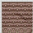 thumbnail image 3 of Soimoi Brown Rayon Crepe Fabric Flowerpecker & Floral Panel Fabric Prints by Yard 46 Inch Wide, 3 of 5