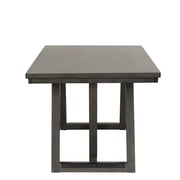 Ghy Dining Table, Brown Solid Acacia Wood, Rectangular 80 Inch Top