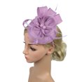 thumbnail image 4 of MESSUEN Fascinator Hat Tea Party Hats Tea Party Hat Fascinators Hats for Women Tea Party Tea Party Headwear Ladies Church Hats Ladies Hats for Church Purple One Size, 4 of 4