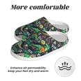 thumbnail image 6 of KLL Dinosaur Plays Soccer Pattern Adult Unisex Cozy Slippers,Fuzzy Slip-on Slippers TPR Sole Slippers Comfort Plush Home Footwear for Indoor & Outdoor-8, 6 of 7