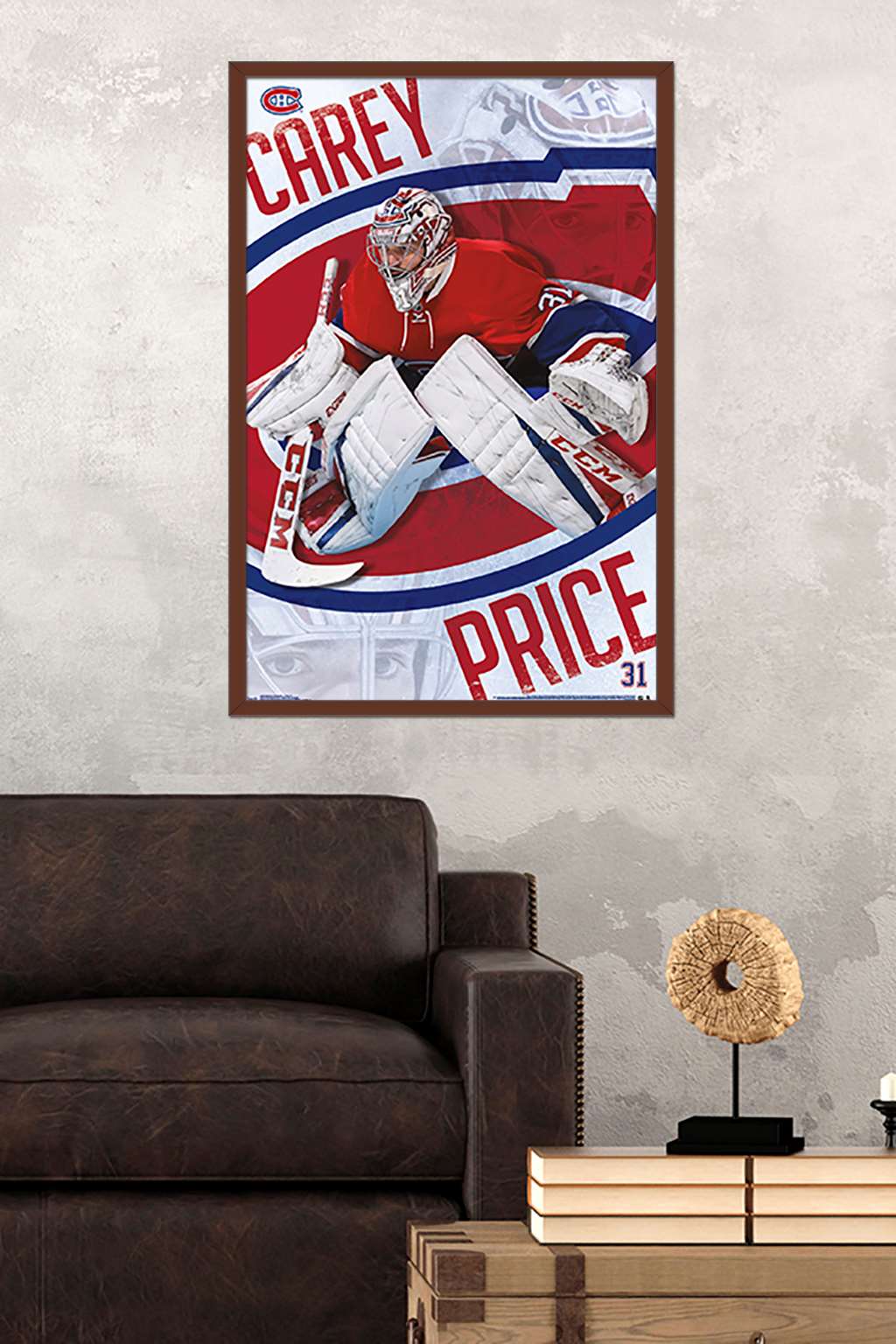NHL Montreal Canadiens - Carey Price 17 Wall Poster, 22.375" x 34", Framed
