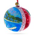 thumbnail image 2 of Malecon Boardwalk, Puerto Vallarta, Mexico Glass Ball Christmas Ornament 4 Inches, 2 of 5