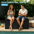 thumbnail image 4 of 90 Gallon Outdoor Storage Box, Multi-function Deck Box for Organization & Storage, And As a Bench, Waterproof Outdoor Storage Container for Patio Cushions, Gardening Tools, Pool Supplies - Black, 4 of 8