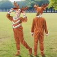 thumbnail image 2 of YunPes Halloween Children's Boys and Girls Play Animal Jumpsuits Clothes Head Cover Foot Cover Three Piece Set Boys Clothes 18 Months, 2 of 7