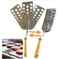 thumbnail image 5 of Creative Hot Meat Patty Spatula, Stainless Steel Expandable Triple 3-Blade Spatula, BBQ Grill Clamp Spatulas for Grilling, Smoking, Cooking, Gift for Cook, 5 of 8