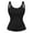Black, variant on KoRwelex Waist Trainer for Women Corset Tummy Control Shapewear with Zipper Women's Waist Cincher Tank Top with Adjustable Straps