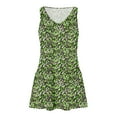 thumbnail image 4 of Holiday Dresses for Women Women's Casual With Pockets Summer Boho Beach Dress T-Shirts Dress V Neck Loose Tank Dresses Green L, 4 of 7