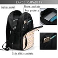 thumbnail image 6 of Wukai Cute Cartoon Mushrooms Travel Laptop Backpack: Business Water-Resistant Bag with USB Charging Port, Ideal College Backpack for Men & Women, 6 of 6