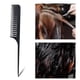 thumbnail image 3 of 2x peines para resaltar el pelo peine de cola de antiestático de finos resistente al calor peine de peluquería para colorear, resaltar, m Zulema Black Destacando peine para el cabello, 3 of 8