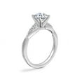 thumbnail image 2 of Diamond-Capitals 2.15 Carat Unique Round Cut Moissanite Diamond Proposal Ring for Women Solid 18K White Gold Ring Size 3 (D/VVS1), 2 of 8