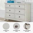 thumbnail image 4 of Ashley Furniture Robbinsdale 6-Drawer Wood Dresser in Antiqued White, 4 of 10