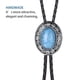 thumbnail image 2 of Bolo Tie para hombres Corbatas occidentales con cordón de cuero de PU Collar con colgante de piedra Corbatas para hombres Decoraciones para el día de San Valentín Adornos Tinta de mar Azul Eigraketly  AP004543-01, 2 of 6