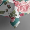 thumbnail image 4 of Pioneer Flower Floral Print Pattern Rectangle Tablecloth 60"x102",Waterproof Polyester Rectangle Table Cloth, Wipeable Spillproof Polyester Tablecloth for Dining, Camping, Indoor and Outdoor, 4 of 5