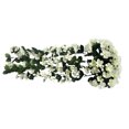 thumbnail image 3 of Guirnalda de flores artificiales para colgar en la pared, simulación de vid floral, oficina en casa, flor falsa, ratán, blanco kenally HA8140-01B, 3 of 6