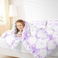 thumbnail image 3 of Erosebridal Bowknot Twin Comforter Set,Ribbon Purple Bow,Reversible,2-Piece, 3 of 7