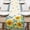 Sunflower, variant on Coastal Sardines Fish Crayfish Dining Table Runner, Beach Seafood Lobster Crab Tomato Burlap Kitchen Decoration, Nautical Stripes Indoor Outdoor Home Decor Crawfish Boil Party Supply 13''x72''