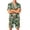 Green #21, variant on DORKASM Halloween Matching Pajamas for Men Pj Sets Bat Pumpkin Print Button Down Sleepwear Green M