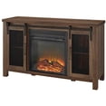thumbnail image 2 of Walker Edison Accorder 48" Ferme Rustique Cheminée TV Stand - Noyer Noir, 2 of 4
