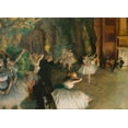 thumbnail image 2 of Degas, Edgar 14x11 White Modern Wood Framed Museum Art Print Titled - The Rehearsal of the Ballet Onstage, 2 of 4
