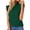Green, variant on Women's Fashion Solid Color Casual Sleeveless Pleated Top for Minimalist Everyday and Summer Wear,Red,S