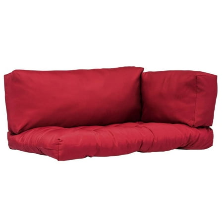 

WONISOLI Pallet Cushions 3 pcs Red Polyester