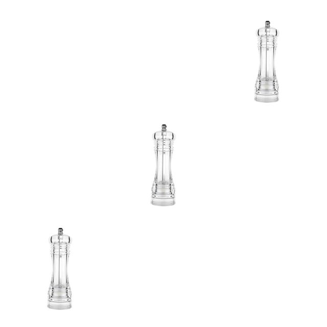 Toystoory Molinillo de pimienta transparente, máquina trituradora, herramientas de molienda de núcleo, botella de condimento resistente al Type5 NO5