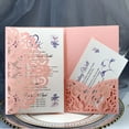 thumbnail image 4 of Tarjeta de invitación de boda cortada con láser, tarjeta RSVP personalizada, tarjetas de felicitación de negocios DIY, decoración de boda para fiesta de Navidad, 1 pieza, 4 of 4