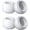 M, variant on Compatible for 4 Pairs Silicone Ear Tips for AirPods Pro 3 (2025) - Noise Reduction, Dust Mesh, Soft, Secure Fit (White, M)