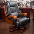 thumbnail image 3 of Leather Classy Office Chairs Design Pillow Elastic Desk Gaming Chair Lounge Normal Back Rest Sillas De Oficina Rome Furniture My Lux Decor Round, 3 of 26