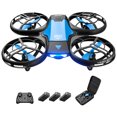 thumbnail image 2 of Cámara 720P Mini Drone Cuadricóptero RC operado a mano con 3 baterías (Azul) Ehuebsd Para estrenar, 2 of 9