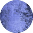 thumbnail image 1 of Ahgly Company Indoor Round Oriental Blue Industrial Area Rugs, 5' Round, 1 of 4