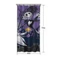 thumbnail image 5 of Waterproof Halloween Nightmare Before Shower Curtain 36x72 Inch Polyester Unique Shower Curtain for Bathroom Hotel Home Bathtub Accessories Decor with 7 Plastic Hooks, 5 of 6