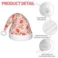 thumbnail image 4 of Salouo Floral Mugs And Strawberries for Christmas Hat for Kids Xmas Holiday Hat Santa Hat for Boys & Girls Festive Headwear Accessories Fit for Christmas/ New Year/Holiday/Party, 4 of 6