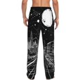 thumbnail image 6 of Mens Pajama Pants, Futuristic Moonlit Cityscape Soft Sleep & Lounge Pants for Men, Cuteness Casual PJ Bottoms Pants with Pockets, 6 of 7