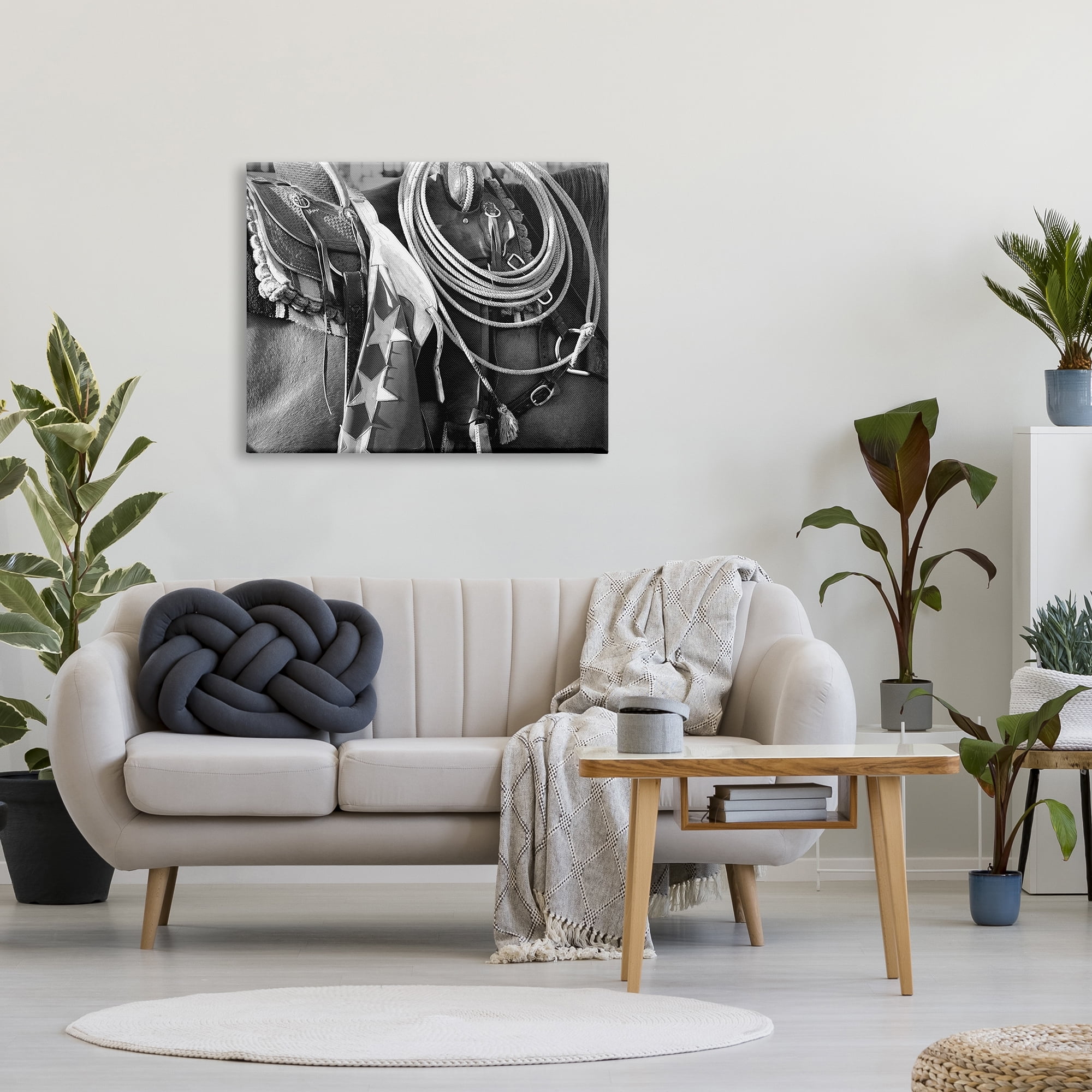 Stupell Industries Equestrian Saddle Photography Animals & Insects Photography Gallery Wrapped Canvas Art Print Wall Art, 40 x 30