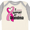 thumbnail image 4 of Inktastic Breast Cancer Awareness I Support My Grandma Pink Ribbon Boys or Girls Long Sleeve Baby Bodysuit, 4 of 5