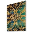 DESIGN ART Designart 'metallic Glam Indigo Form I' Transitional Print