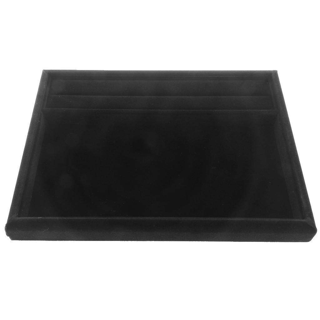 Milaget Velvet Jewelry Trays All Jewelry Display Tray Case Black Velvet Walmart