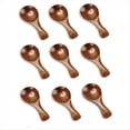 thumbnail image 1 of 9 Cucharas Pequeñas de Madera, Cucharas Pequeñas de Madera de 3,2 Pulgadas para Tarros, Mini Cucharillas de Madera Marrón para Servir Helado y Miel, 1 of 5